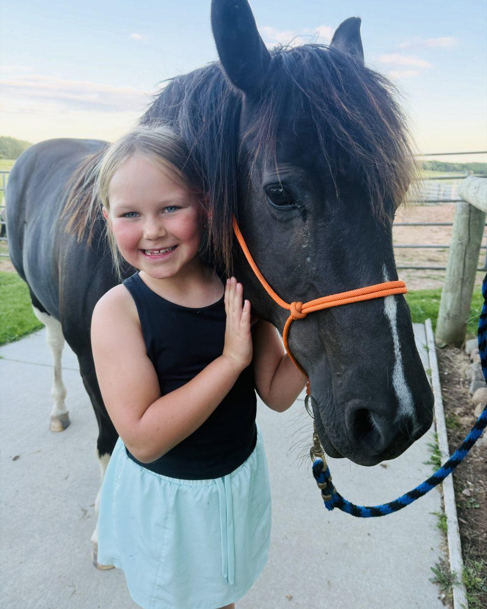 Nellie, part of the Pony Parties Express herd